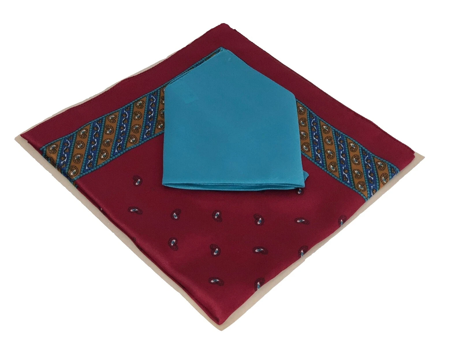 Polyester Solid Patterned Handkerchiefs for Men