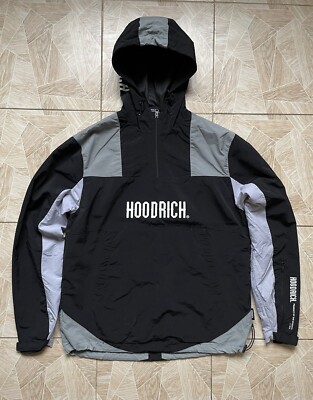 Y2K Drill Hoodrich C-2814 Hood 1/4 Zip Anorak Windbreaker Jacket