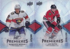 17-18 UD Ice Jan Rutta /1299 Rookie Premieres Blackhawks RC 2017