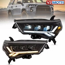 For 2014-2023 Toyota 4runner W Sequential Animation Led Projector Head Lights