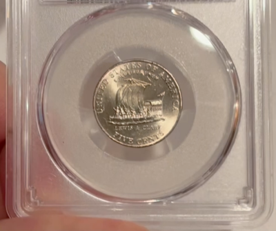 2004-P Keel Boat Nickel PCGS MS63 Reverse Die Gouge —BIG FUNKY