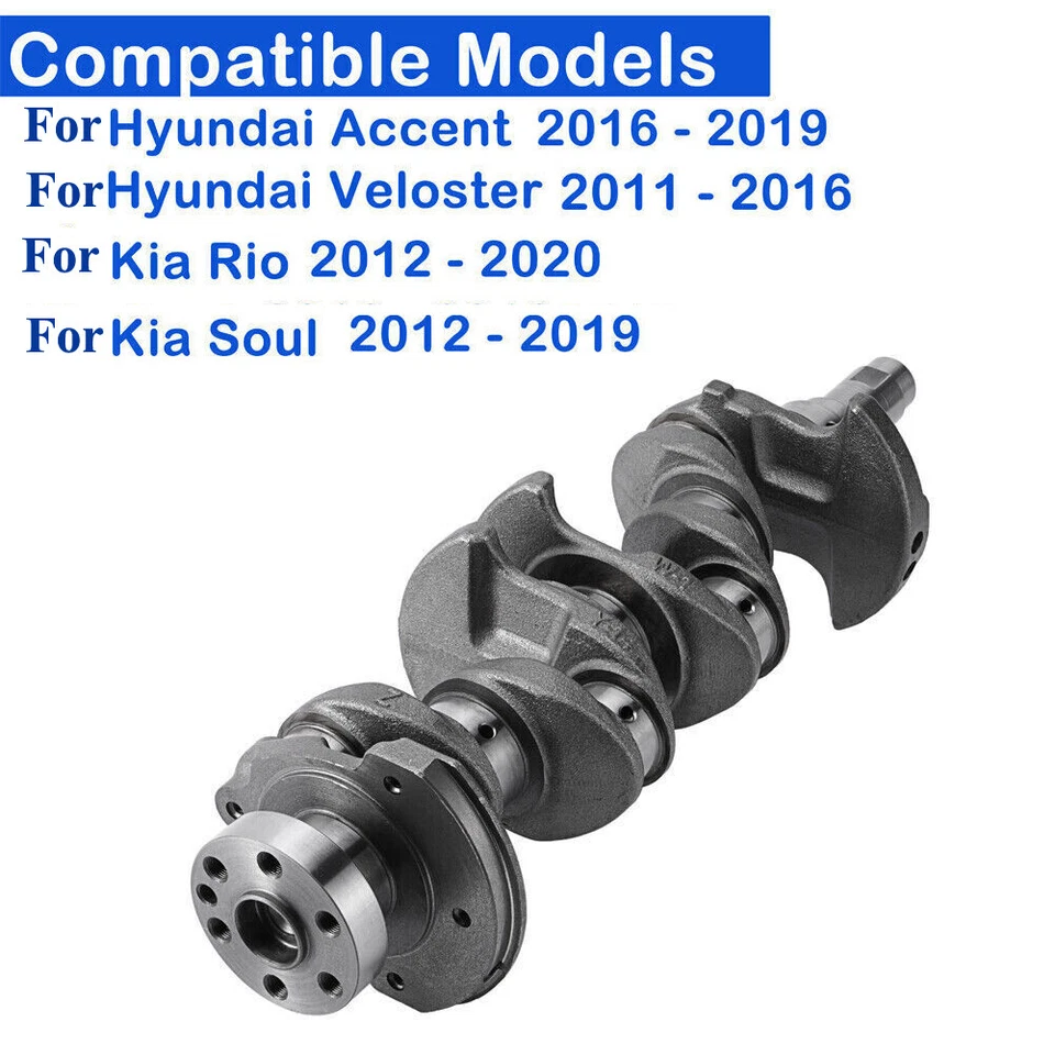 Crankshaft Assy 231102B100 for Hyundai Veloster 2011-2016 Kia Soul Rio 2012-2019 - Image 2 of 4