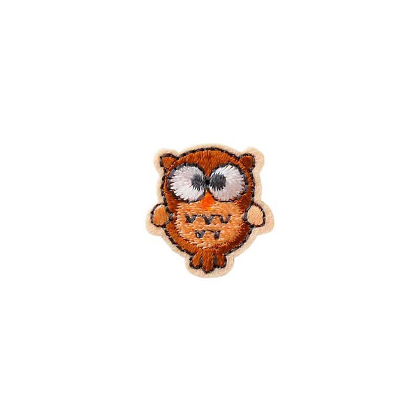 ♥AufbüGler♥BüGelmotiv♥Applikation Patch♥Eule Braun Klein ♥AufnäHer ♥Neu♥♥-image