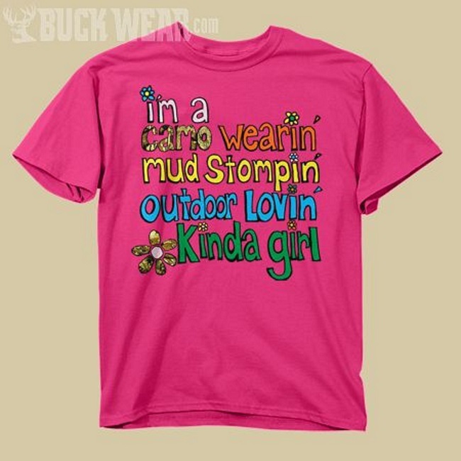 Camo Wearin Mud Stompin Kinda Girl Toddler Shirt, Girls Camouflage eBay