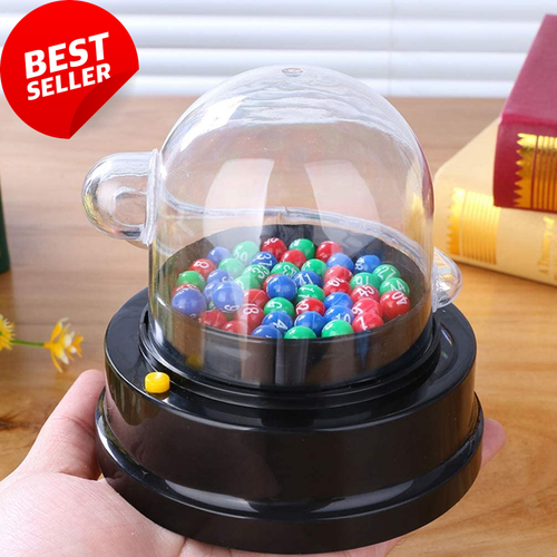 Bingo Game Set: Cage, Balls, Electric Machine for Families, Parties - Picture 3 of 12