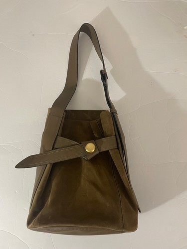 Borsa a tracolla 3.1 Phillip Lim Signature secchiello in pelle di sandalo oro - Foto 7 di 8