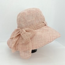 Damen UV Sonne Schutz Hut Mit Schleifenknopf Breit Krempe Solid Fascinator Kappe