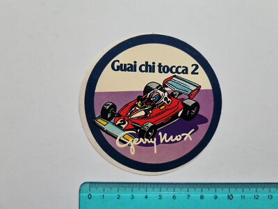 Aufkleber GERRY MOX Guai Chi Tocca 2 Aufkleber Vintage 80s Original
