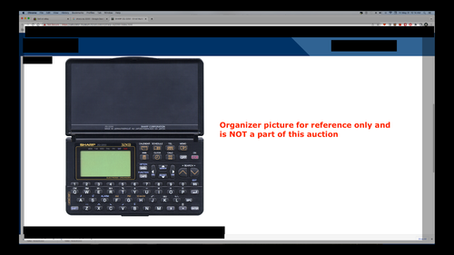 1990's SHARP ORGANIZER MANUAL ZQ-2000, ZQ-2200, ZQ-2400 - Picture 2 of 9