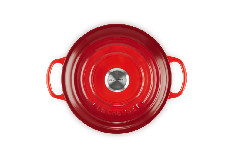 Le Creuset Round Cocotte Casserole 20 Cm - Cherry - Retailer | eBay