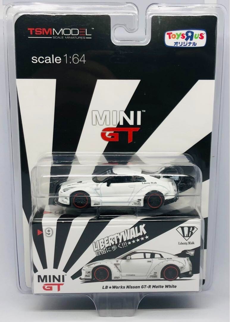 ミニカー MINI GT LB Works Nissan GT-R Matte White MINI GT LB Works Nissan GT-R Matte White #9 Toys“R”Us Japan