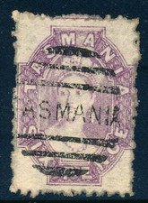 Tasmania 32o used 1878, 6p bright violet