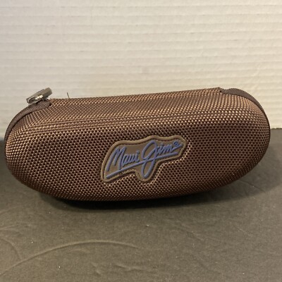 Maui Jim Zip Clip Brown Sunglasses Hard Protective Case
