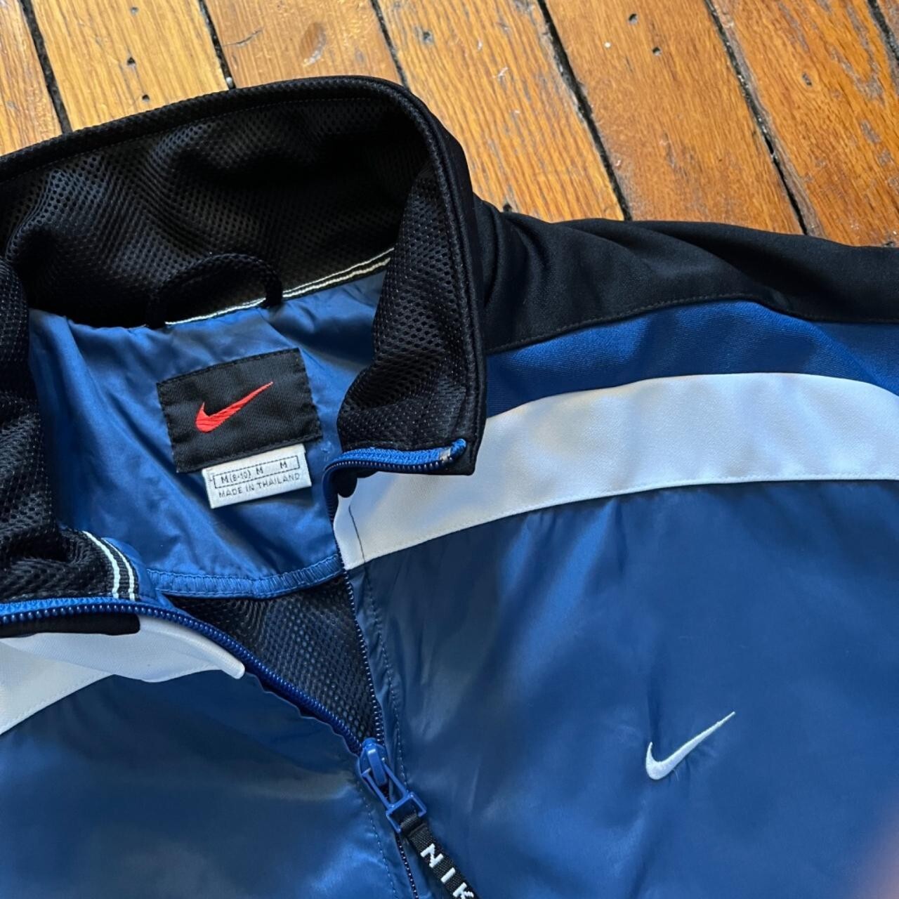 SACAI X NIKE Rara giacca vintage anni 90 Nike 1992 donna blu navy nero bianco color block