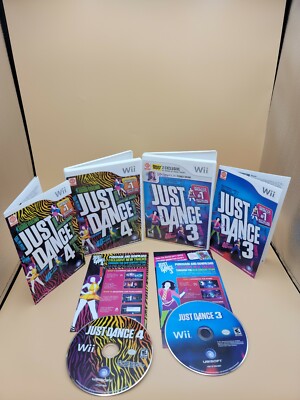 Lot De 5 Jeux Wii Just Dance - Occasion En Très Bon état - Idéal Pour Les Soirées Dansantes En Famille