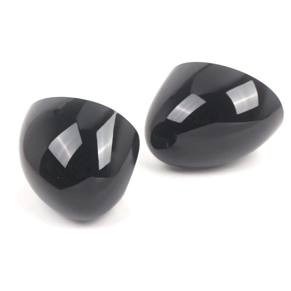 Tapa de cubierta de espejo retrovisor lateral negro brillante para BMW MINI Cooper F55 F56 F57 F60 LHD Foto 4 de 4