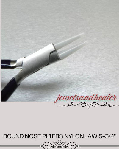 Nylon Jaw Round Nose Pliers 5-3/4" for Jewelry Making, Beads & Wire Crafting - 第 1/5 張圖片