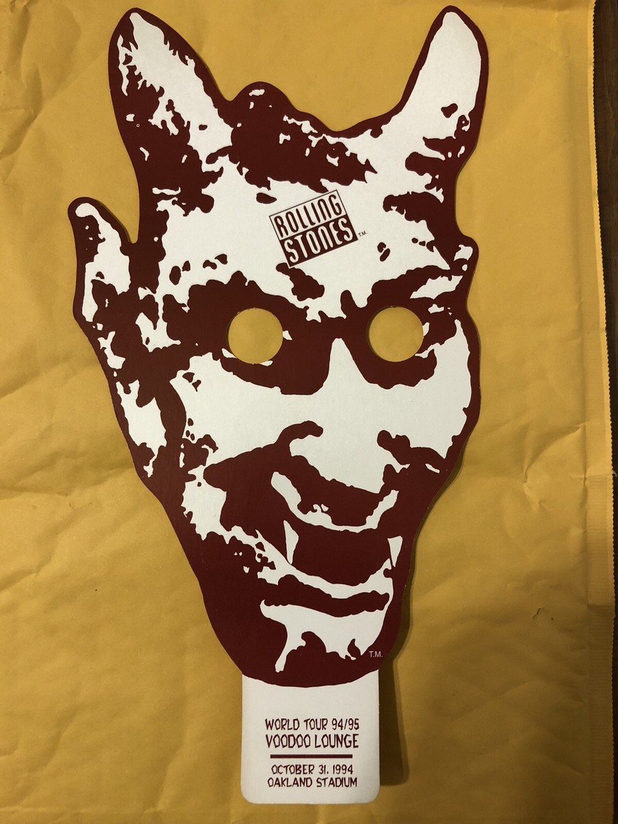 Rolling Stones voodoo lounge 1994 Vintage Halloween tour mask