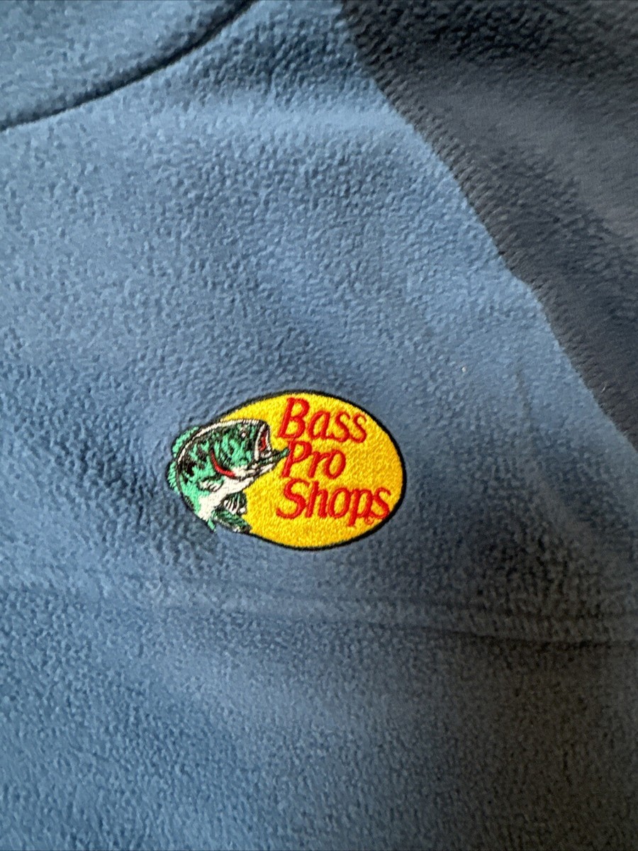 BASS PRO SHOPS フリース ネイビー M（L•XL） Bass Pro Shop 2XL Men's Navy Blue Fleece Quarter Zip Unisex