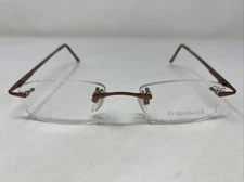 Versailles Aesthetic COFFEE 47-20-140 Brown Rimless Eyeglasses Frame T339