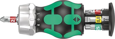 Wera 008883 Kraftform Kompakt Stubby Magazine RA 1 Bit Holding Screwdriver 6-Pie