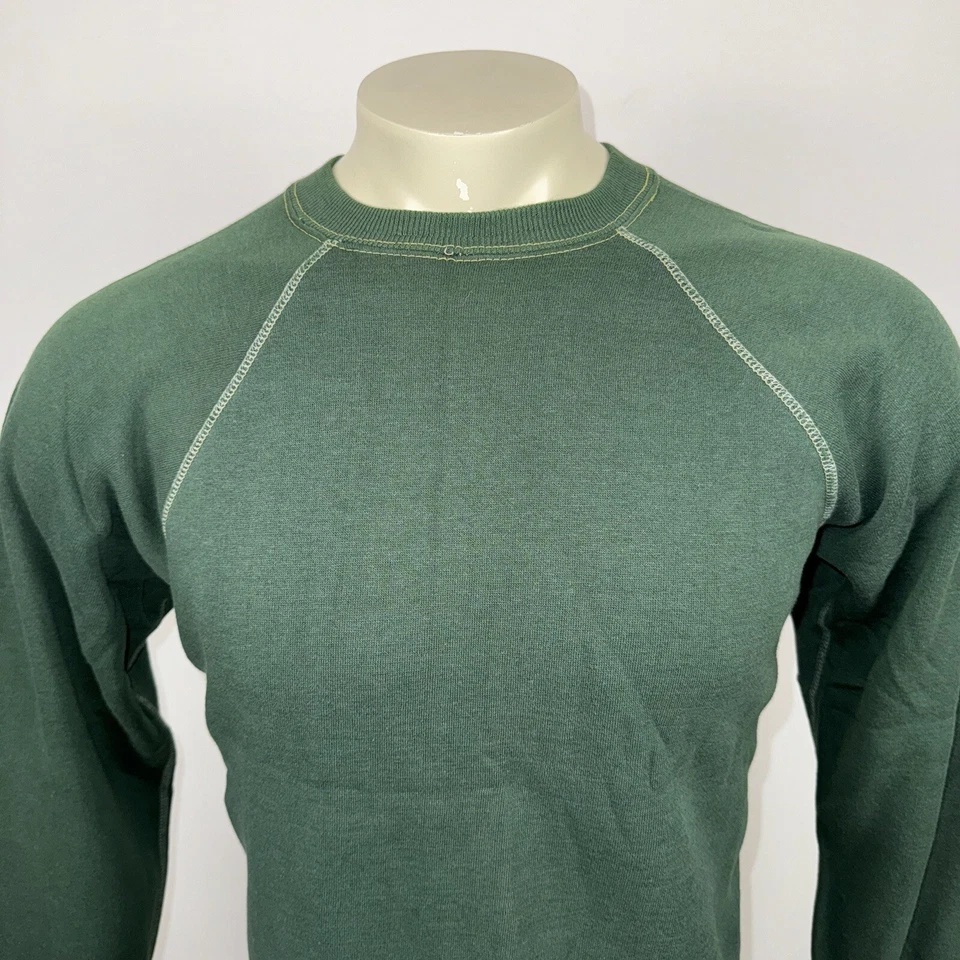 Vintage 50s 60s Sweatshirt Shirt Sweater SOFT Thin Acrylic Athletic Mens Medium - Image 2 of 4