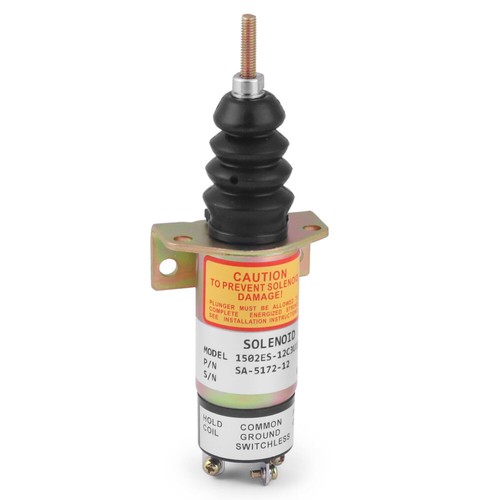 Stop Solenoid SA-5172-12 1502ES-12C3U1B2S1 with 3 Terminals for Woodward 12V - Picture 6 of 7
