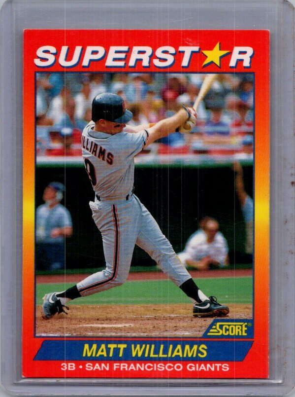 1992 Score 100 Superstars #95 Matt Williams