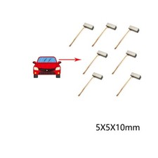 Cepillo de carbono para motor de automóvil de 5X5X10 mm para limpiaparabrisas automotriz, motor elevador de vidrio de ventana