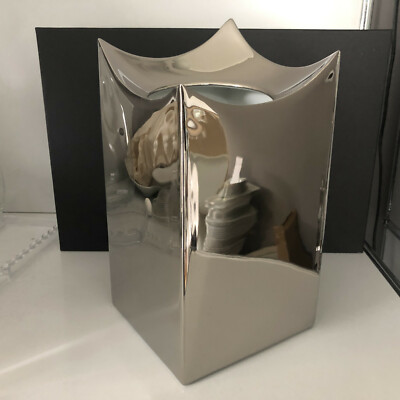 Rosenthal ROOF Platin titanisiert VASE eckig 28 cm NEU &OVP Elbphilharmonie