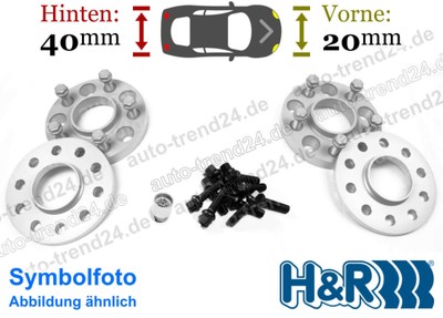 Spurplatten vorne 20mm, hinten 40mm/Achse u.a.: Audi A6 Avant 4B5 Bj. 1997-2005