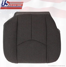 2004 GMC Sierra 1500 1500HD Front Driver Side Bottom Dark Gray Cloth Seat Cover