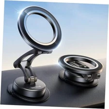 Lamicall for MagSafe Car Mount [All-Metal] Magnetic Phone Holder for Your Black