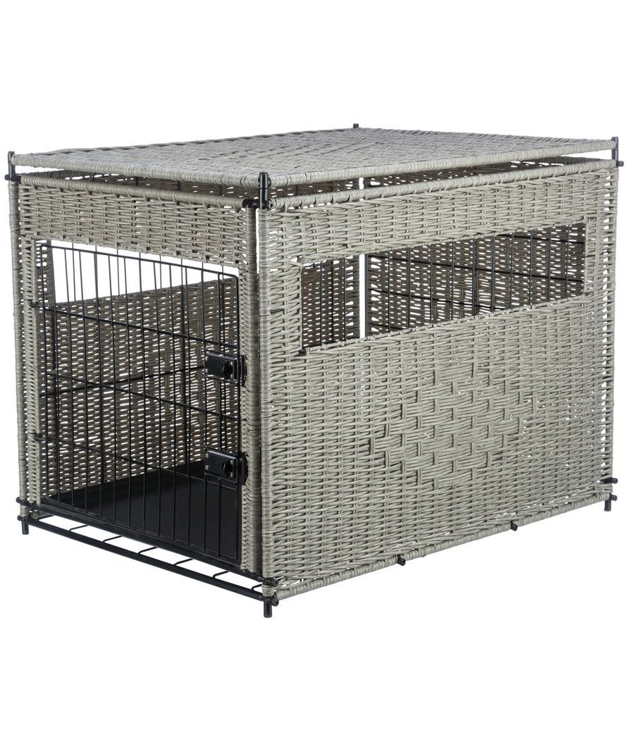 Home kennel in polyrattan M 58x60x77cm Trixie