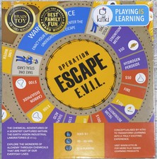 Kitki Operation Escape Evil STEM Fun  Educational Board Game Factory Sealed 