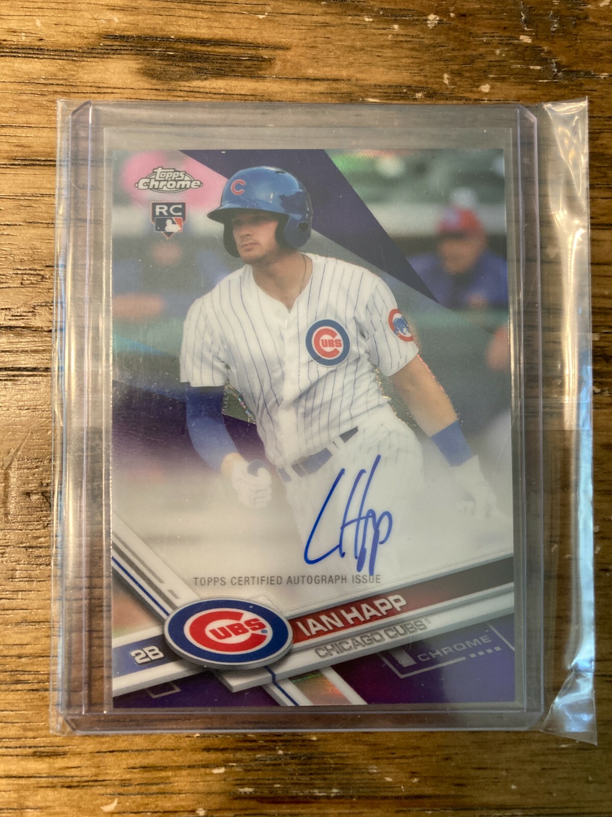 2017 Topps Chrome IAN HAPP #RA-IH Purple AUTO 165/250 RC