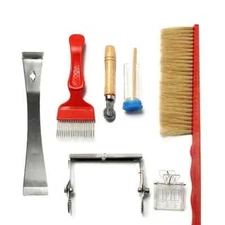 Beekeeping 7 Pcs Kits Bee Feeder Brush Queen Catcher Hive Capture Mark Clean Kit