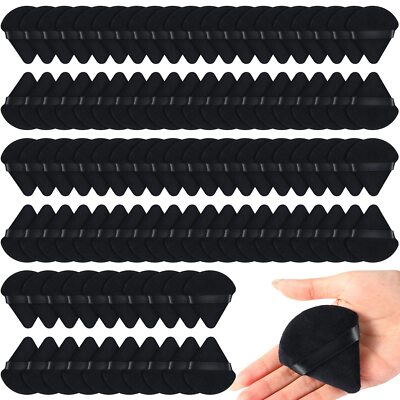 100 Pcs Powder Puff Face Soft Makeup Puff Triangle Powder Puffs for Loose Pow...