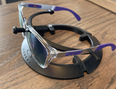 Oakley Frogskins mix Sunglasses - Clear w/ Prizm Violet Polarized 