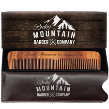Hair Comb - Wood with Anti-Static & No Snag with Fine and Medium Tooth for He...