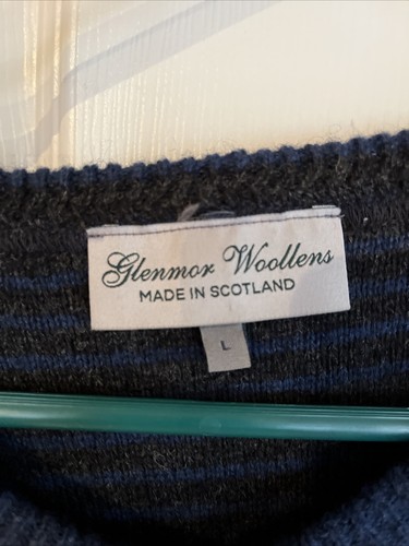 Glenmore Woolens 100% Lambs wool Made In Scotland Size LARGE Pre-Owned - Picture 2 of 9
