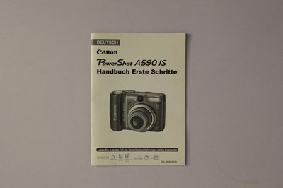 Canon PowerShot A590 IS Anleitung Manual DE (14042115)