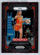 2024 Panini Prizm Monopoly WNBA DiJonai Carrington Red Classic Icons Prizms #17