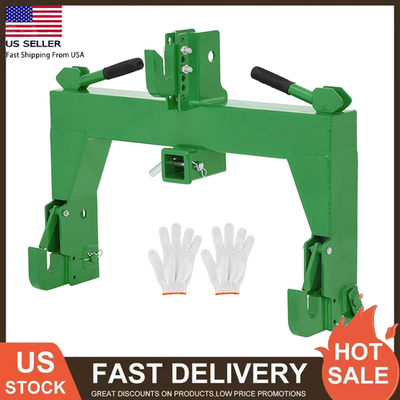 #ad 3 Point Quick Hitch for Cat 1 amp; 2 Tractors W 2quot; Receiver Hitch 3000 LBS Steel $139.64