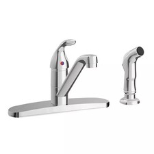 Proflo Standard Kitchen Faucet With Side Spray In Polished Chrome - PFXC4117CP