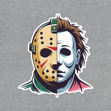 Jason Voorhees  Michael Myers Horror Film Sticker Iconic Pop Culture 9028