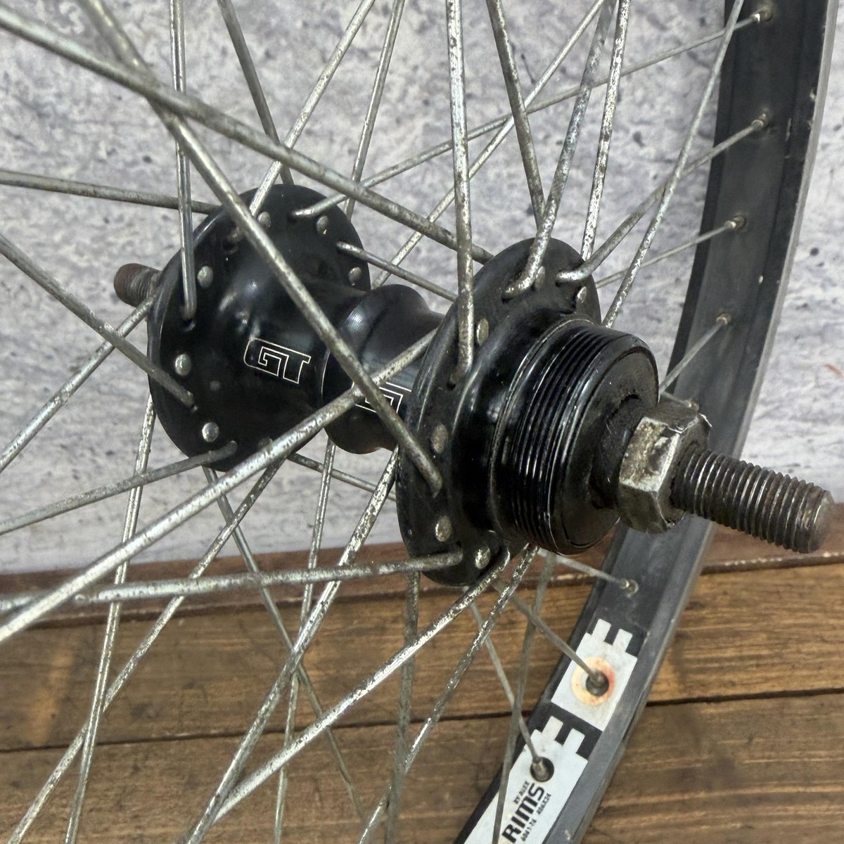 Vintage GT Mohawk 20in BMX Rear Wheel Alex Rim 36 Hub Freewheel