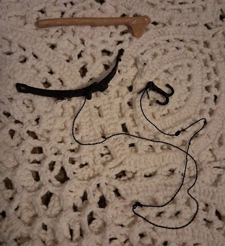 1980s Star Wars Teebo Staff Axe Survival Grapple Belt Accessory Lot Part Kenner