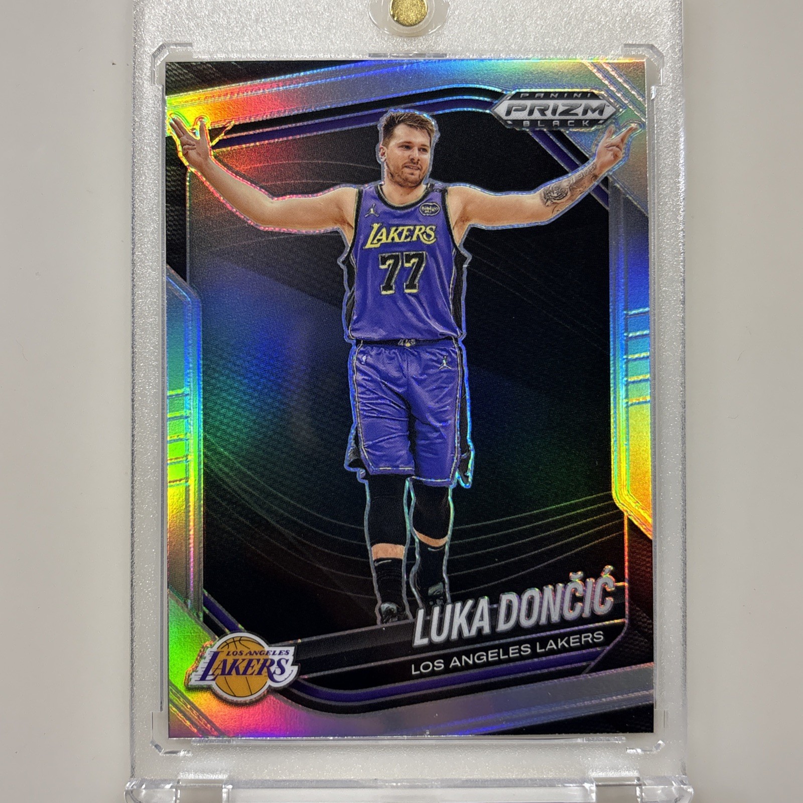 2024 Panini Prizm Black - Luka Doncic #5 Silver Prizm