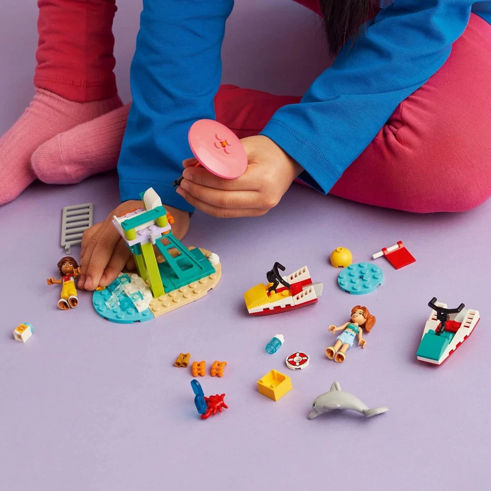LEGO Friends Playa Scooter Acuático, Juego de Construcción de Juguete de Salvavidas para Niños, Juguete de Playa Foto 3 de 4